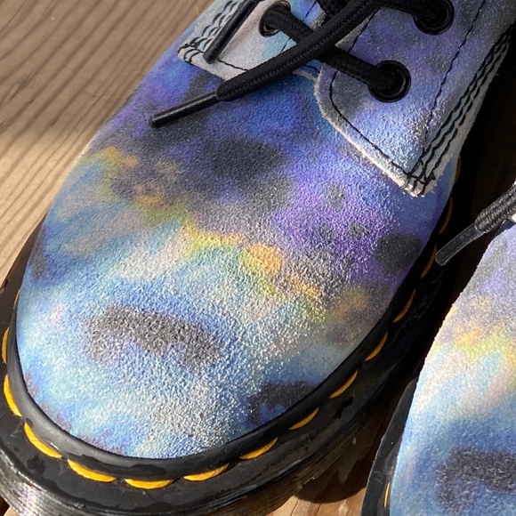 Dr. Martens 1460 Pascal Blue Tie Dye Leather Women's Boots Size 5UK 7US - Picture 3 of 3